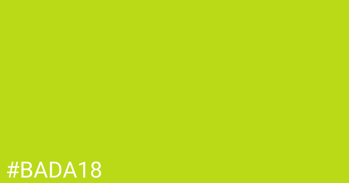 Hex color #bada18 graphic