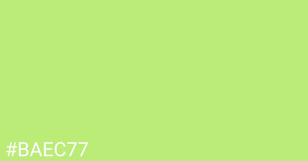 Hex color #baec77 graphic