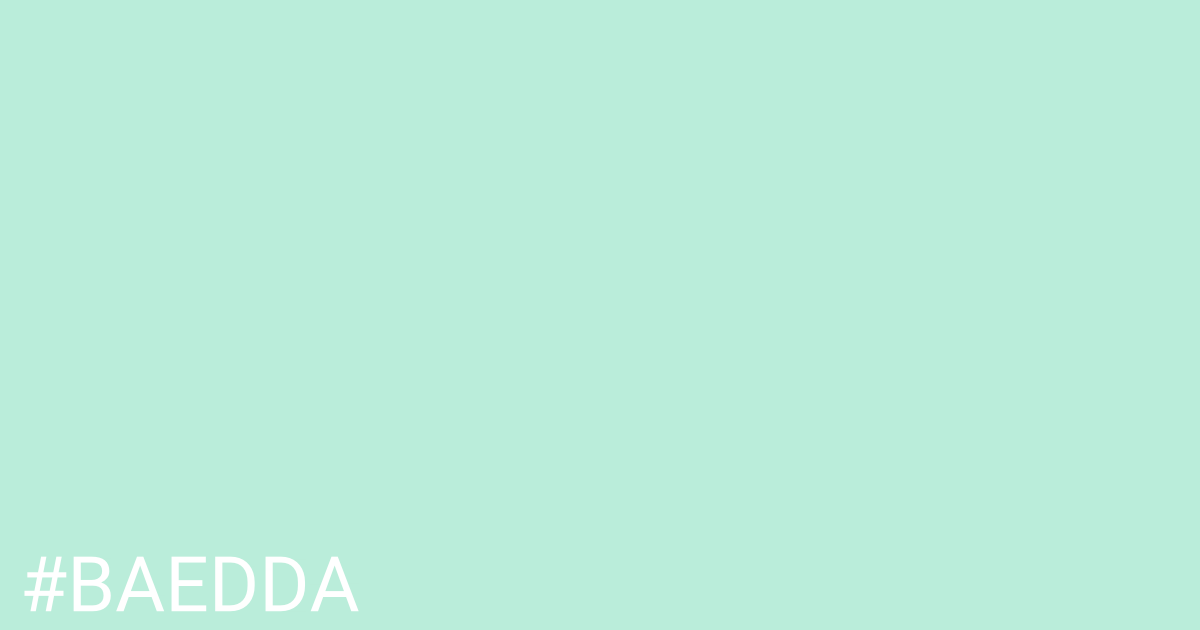 Hex color #baedda graphic