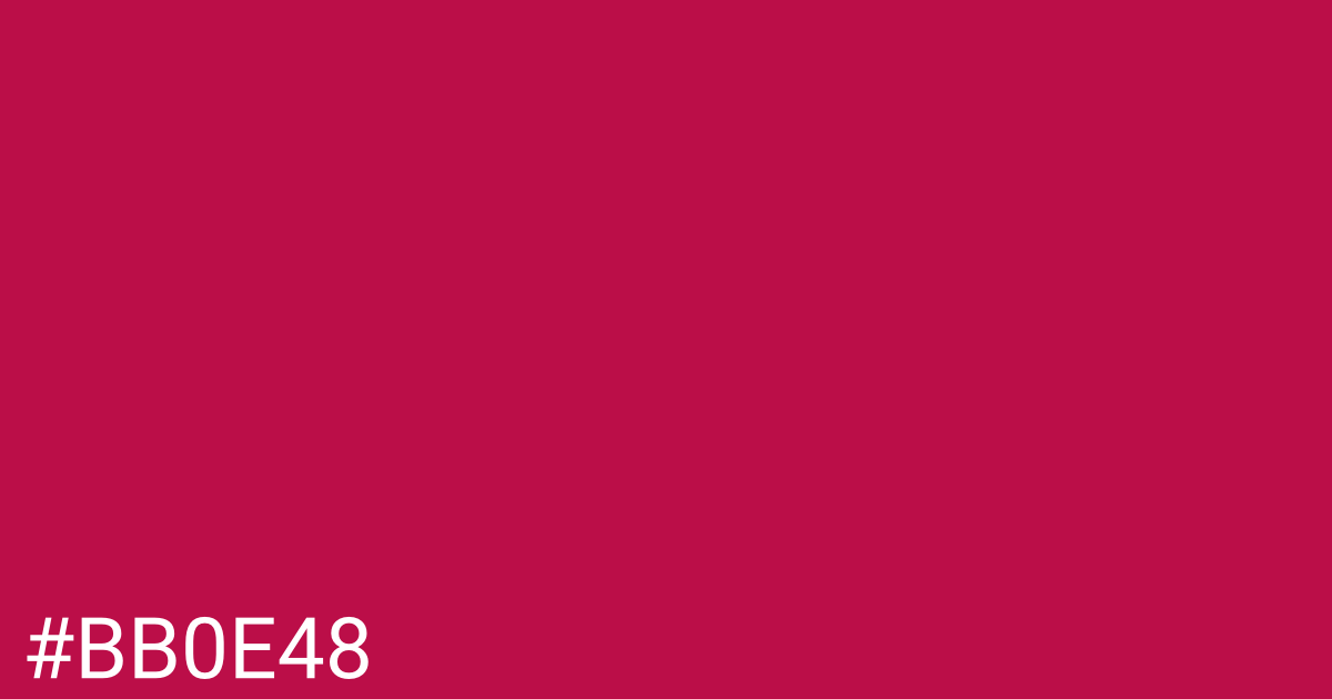 Hex color #bb0e48 graphic