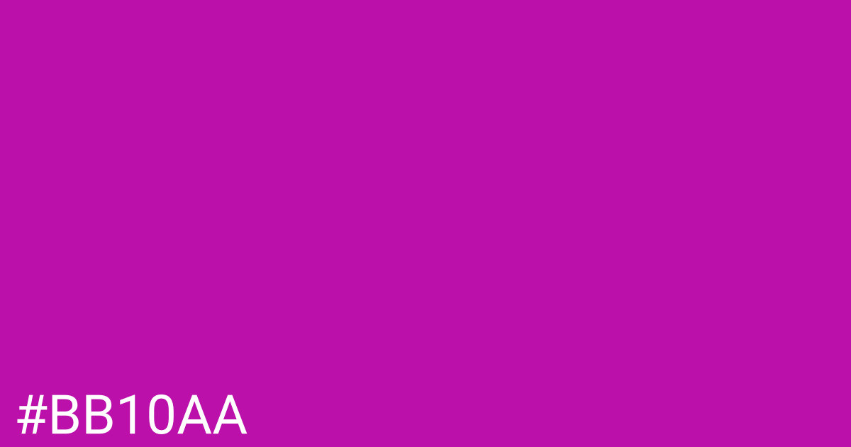 Hex color #bb10aa graphic