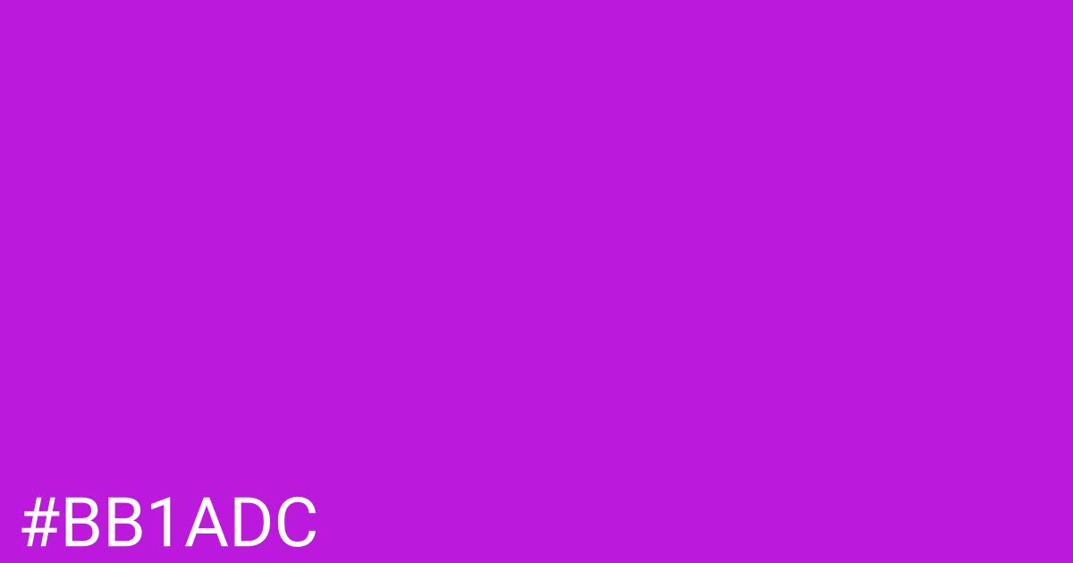 Hex color #bb1adc graphic