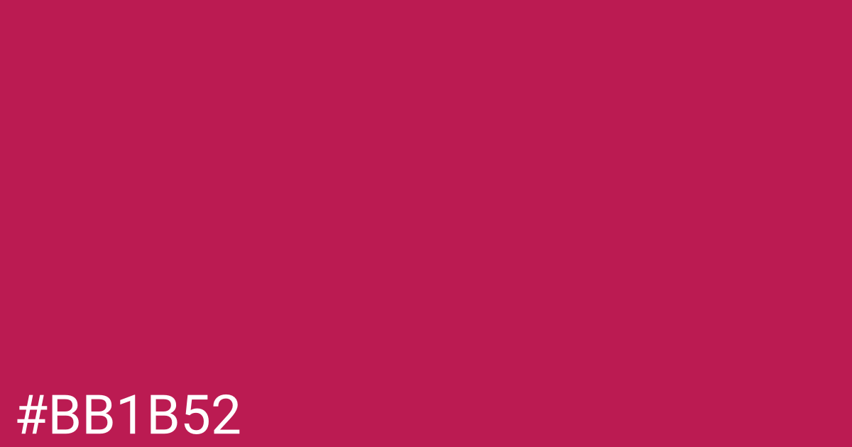 Hex color #bb1b52 graphic