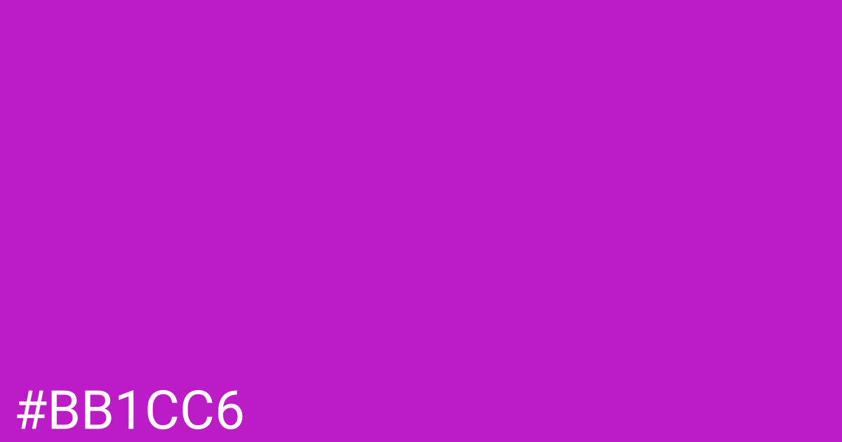 Hex color #bb1cc6 graphic