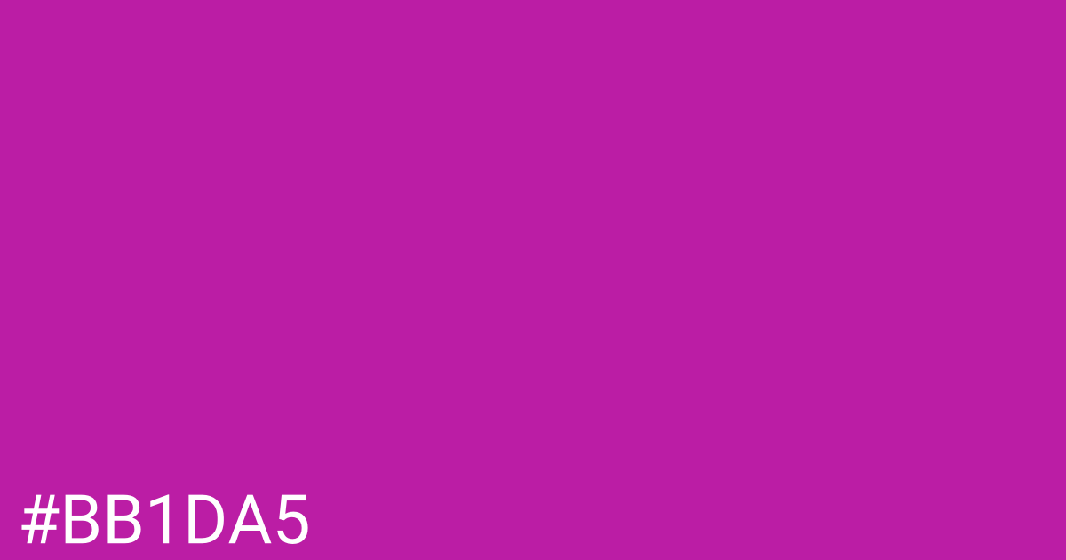 Hex color #bb1da5 graphic