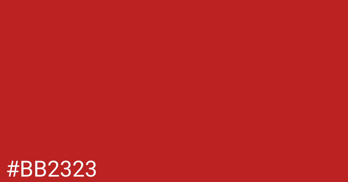 Hex color #bb2323 graphic