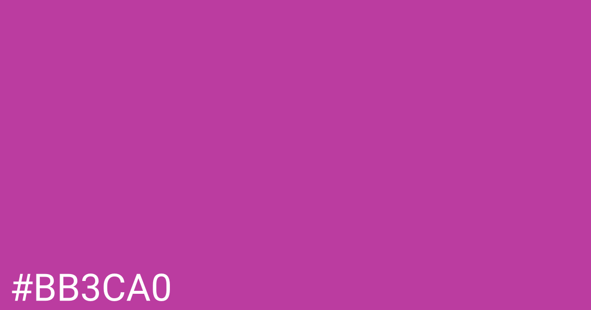 Hex color #bb3ca0 graphic