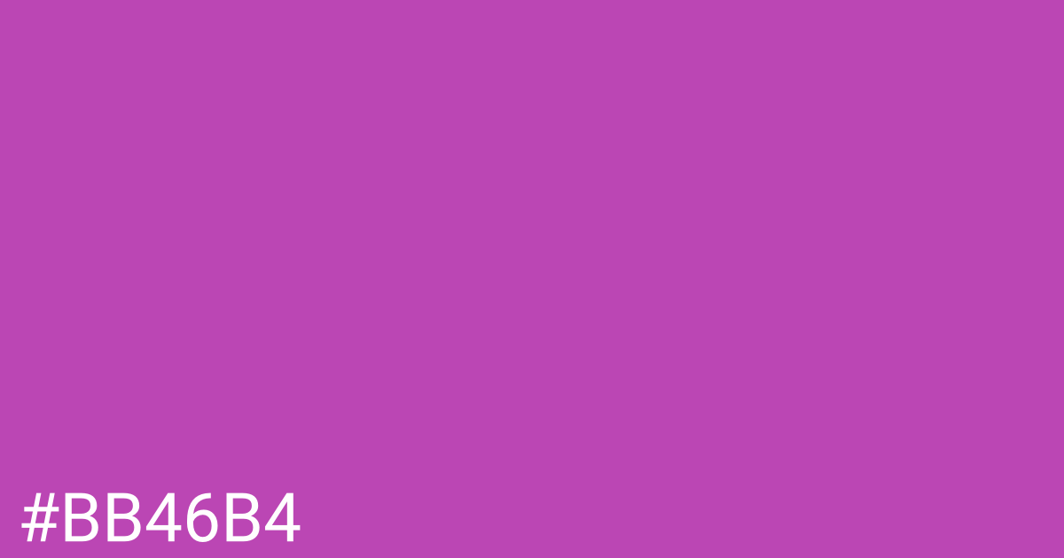 Hex color #bb46b4 graphic