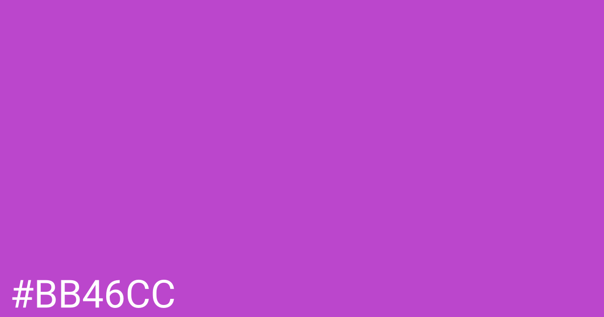 Hex color #bb46cc graphic
