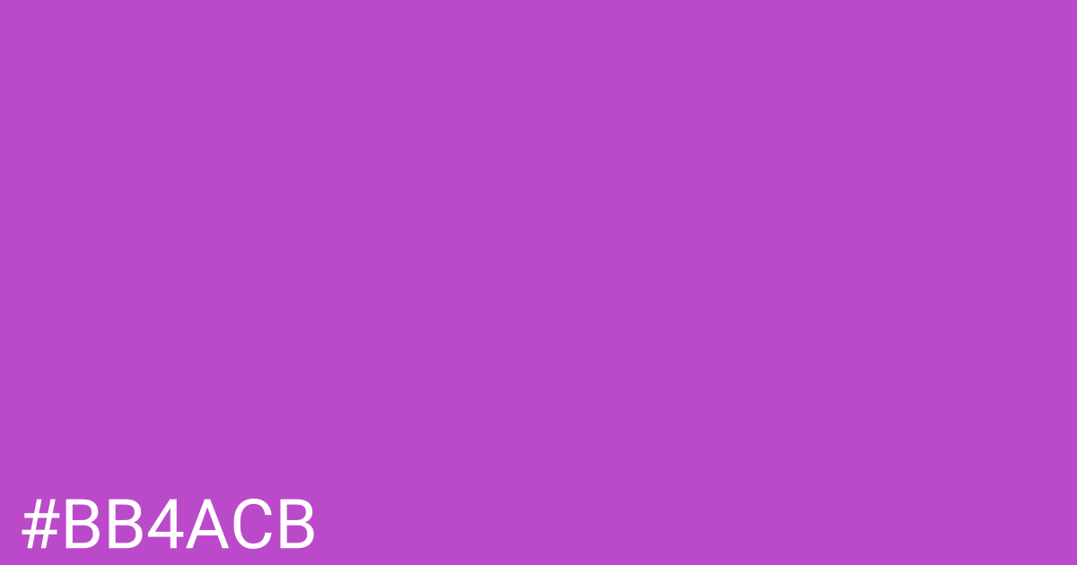 Hex color #bb4acb graphic