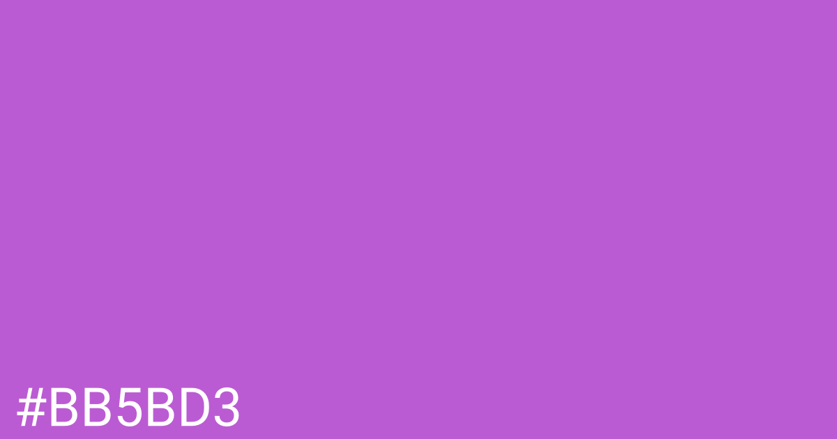 Hex color #bb5bd3 graphic