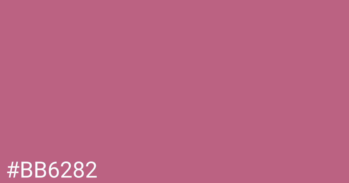Hex color #bb6282 graphic