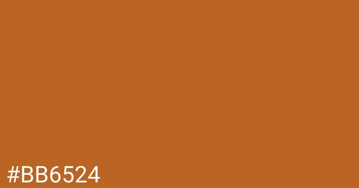 Hex color #bb6524 graphic