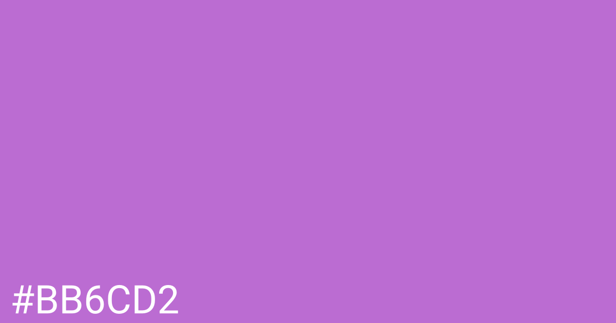 Hex color #bb6cd2 graphic