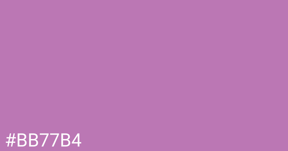 Hex color #bb77b4 graphic