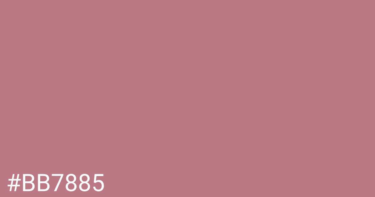 Hex color #bb7885 graphic