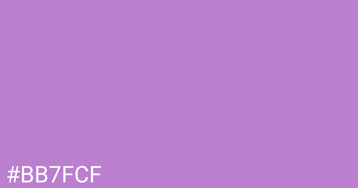 Hex color #bb7fcf graphic