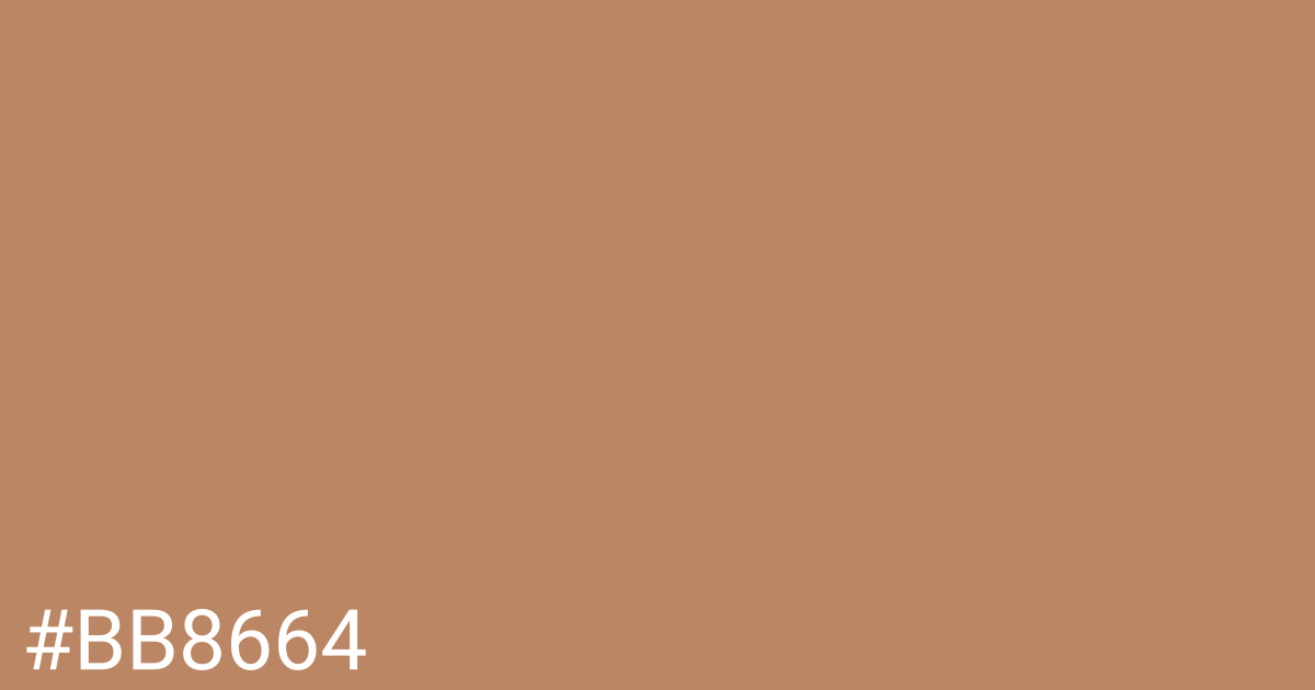 Hex color #bb8664 graphic