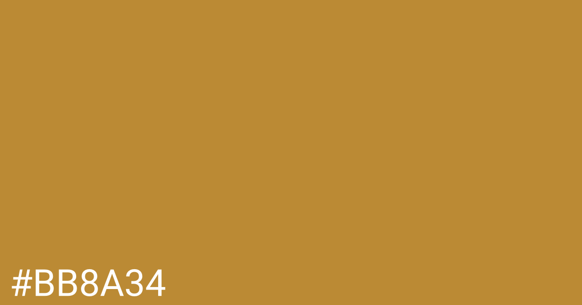 Hex color #bb8a34 graphic