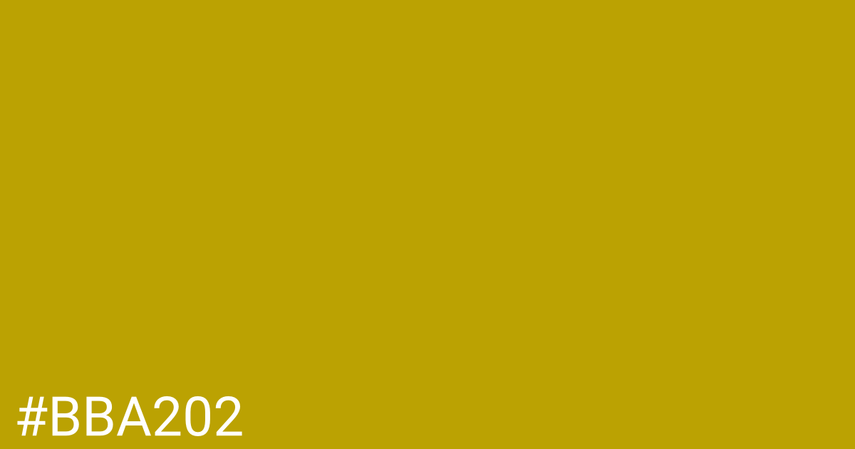 Hex color #bba202 graphic