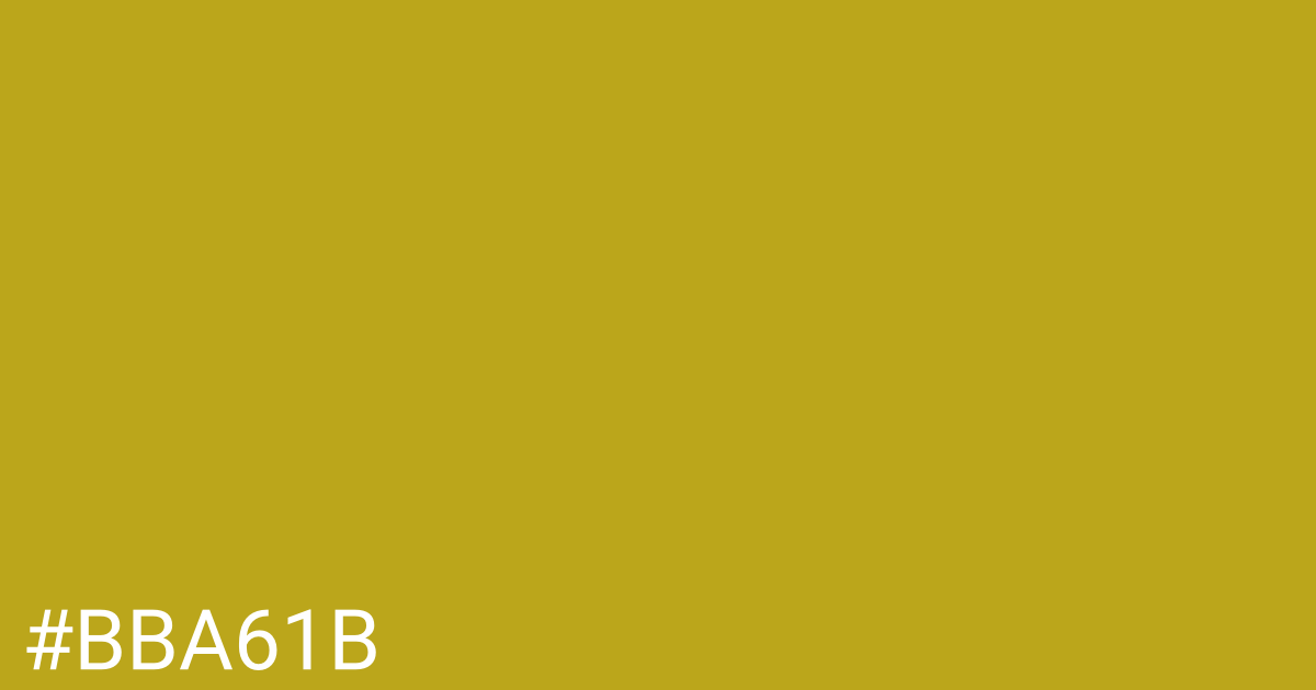 Hex color #bba61b graphic