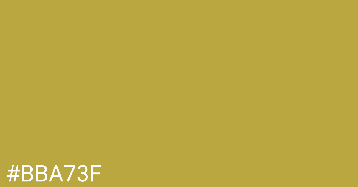 Hex color #bba73f graphic