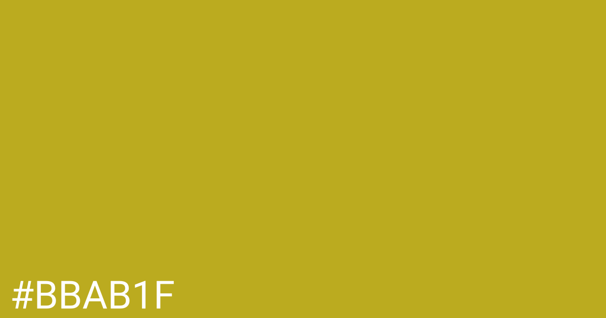 Hex color #bbab1f graphic