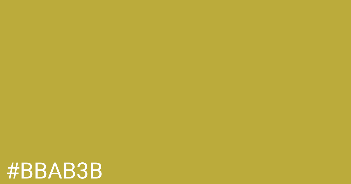 Hex color #bbab3b graphic