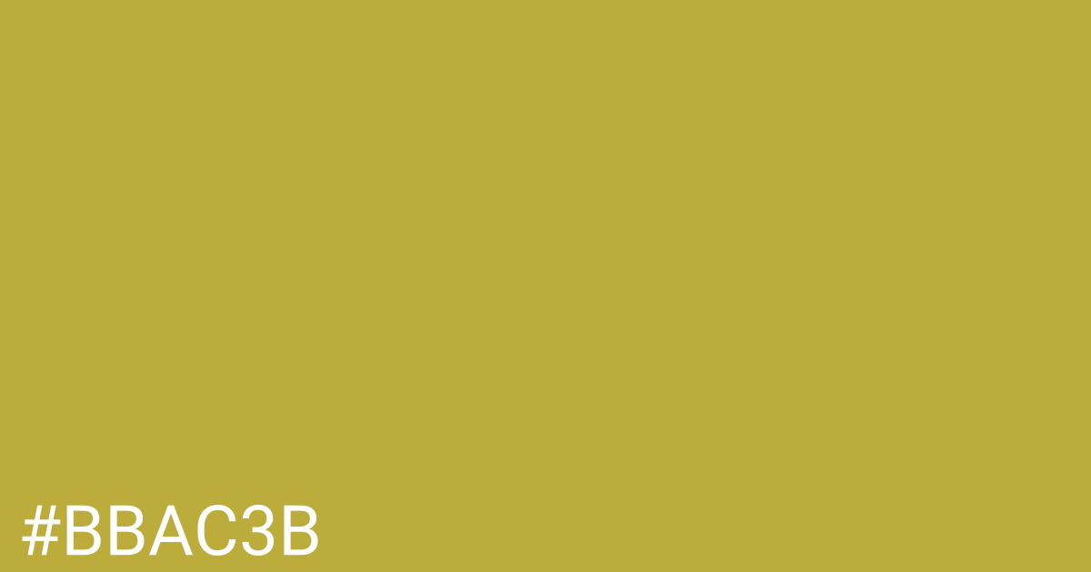 Hex color #bbac3b graphic