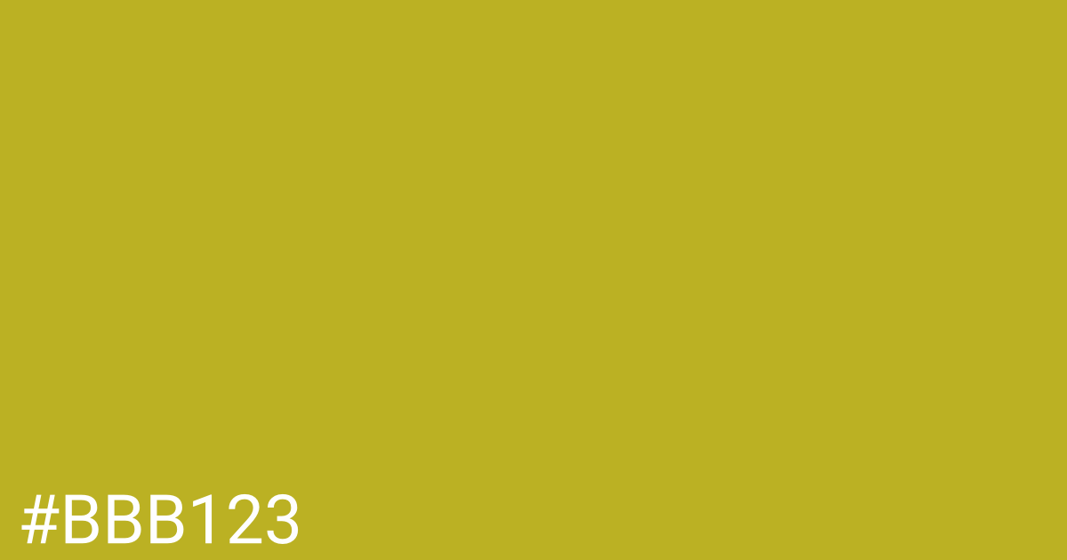 Hex color #bbb123 graphic