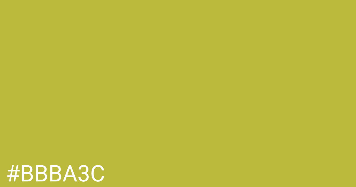 Hex color #bbba3c graphic