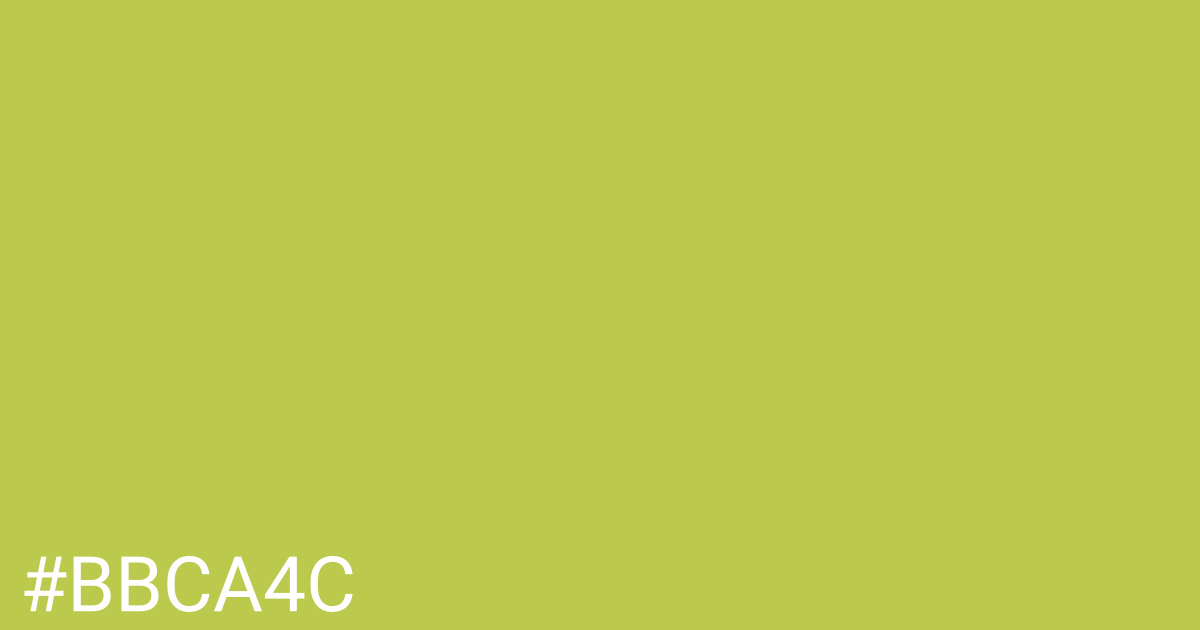 Hex color #bbca4c graphic