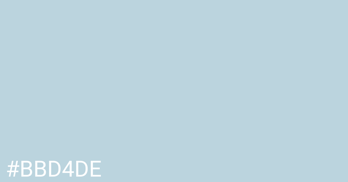 Hex color #bbd4de graphic