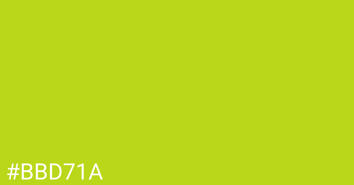 Hex color #bbd71a graphic