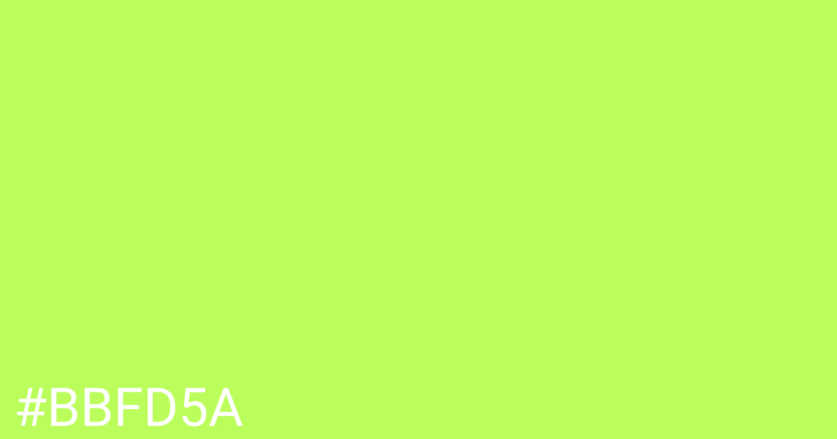 Hex color #bbfd5a graphic
