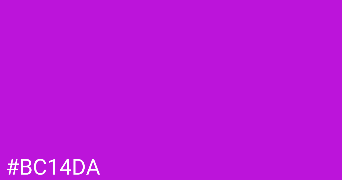Hex color #bc14da graphic