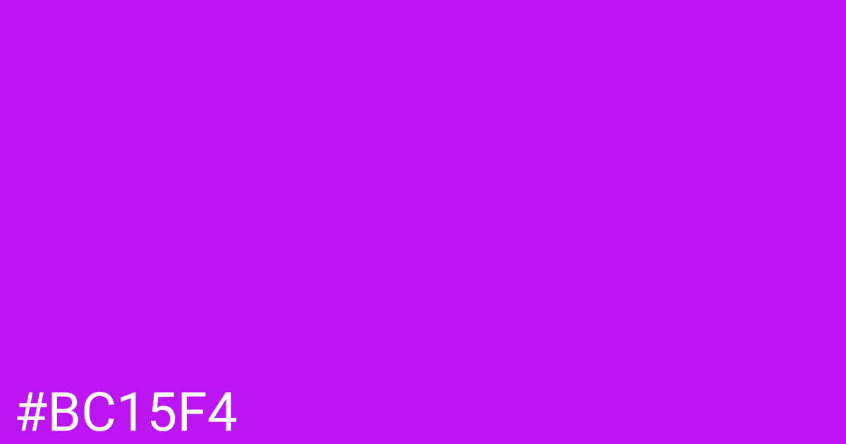 Hex color #bc15f4 graphic