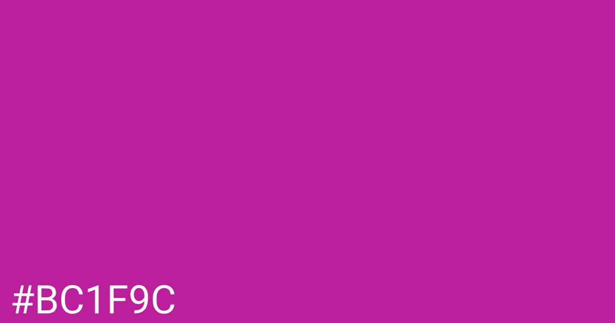 Hex color #bc1f9c graphic
