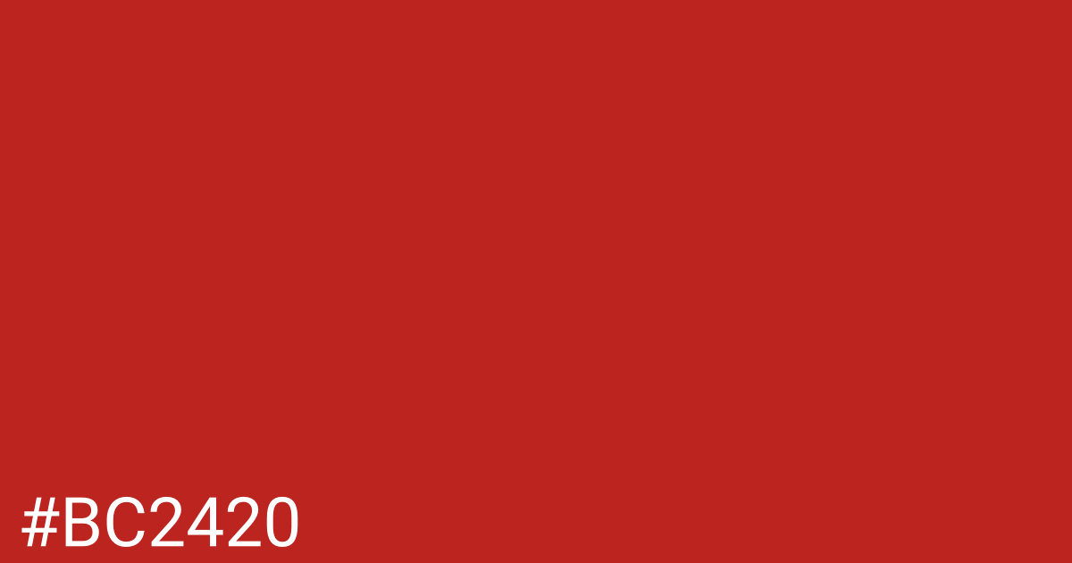 Hex color #bc2420 graphic