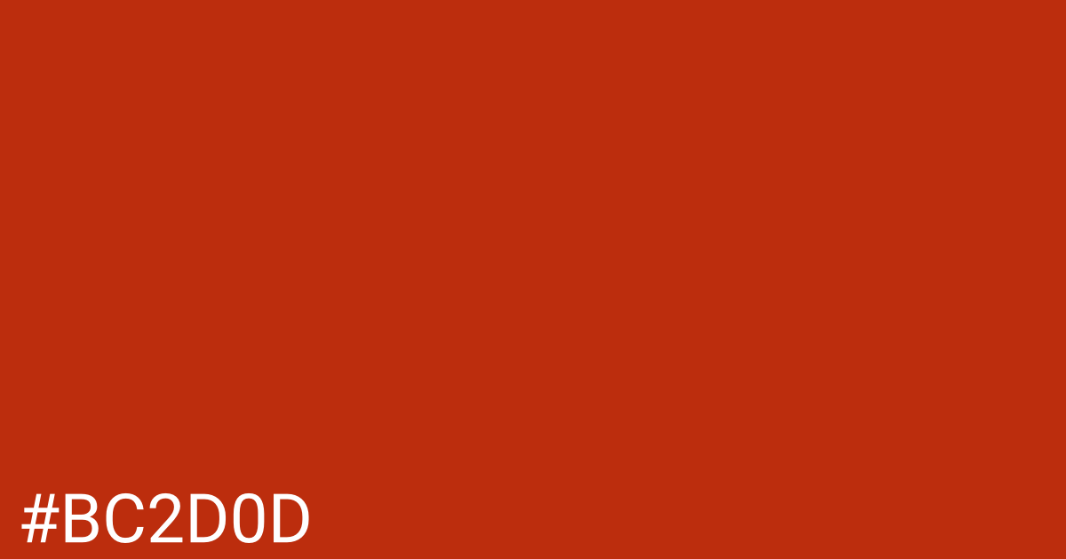 Hex color #bc2d0d graphic
