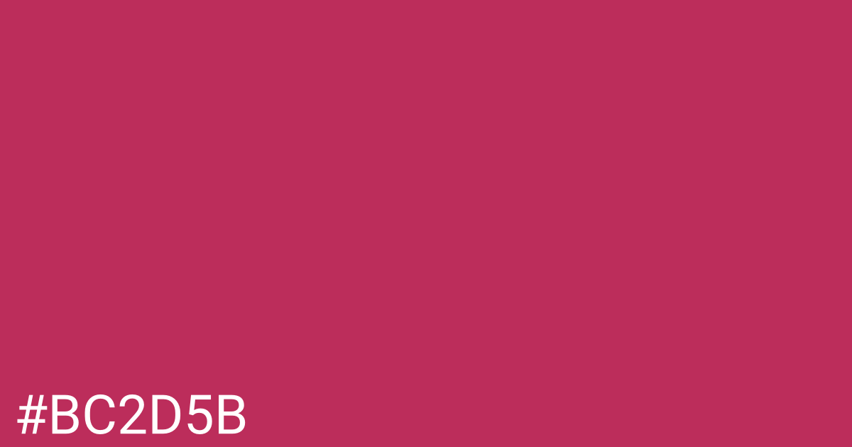 Hex color #bc2d5b graphic