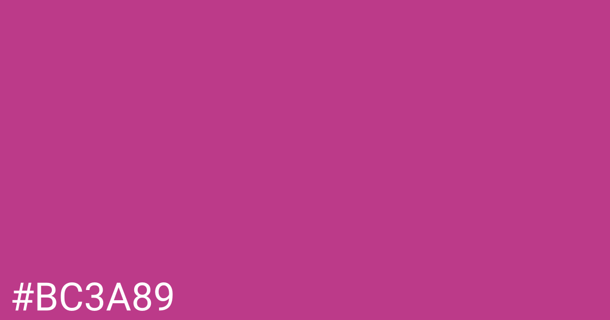 Hex color #bc3a89 graphic