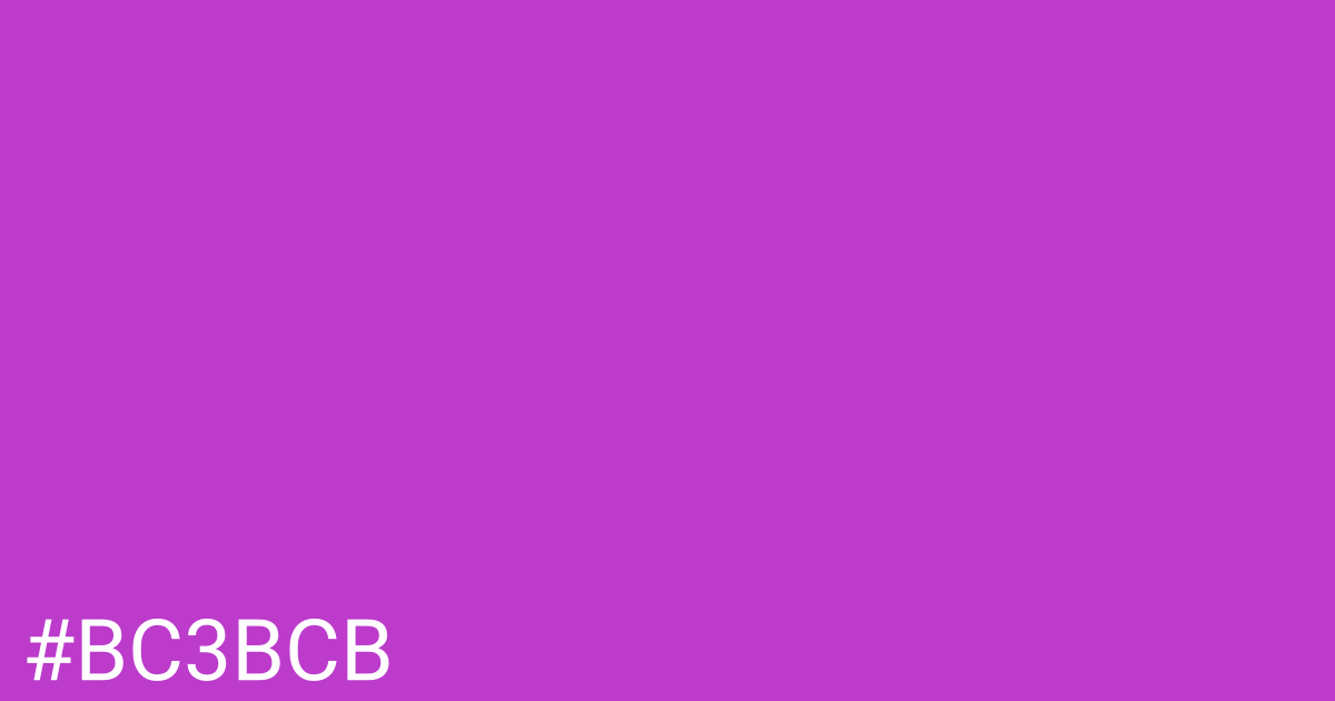 Hex color #bc3bcb graphic