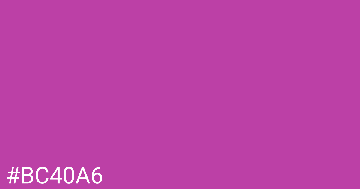 Hex color #bc40a6 graphic