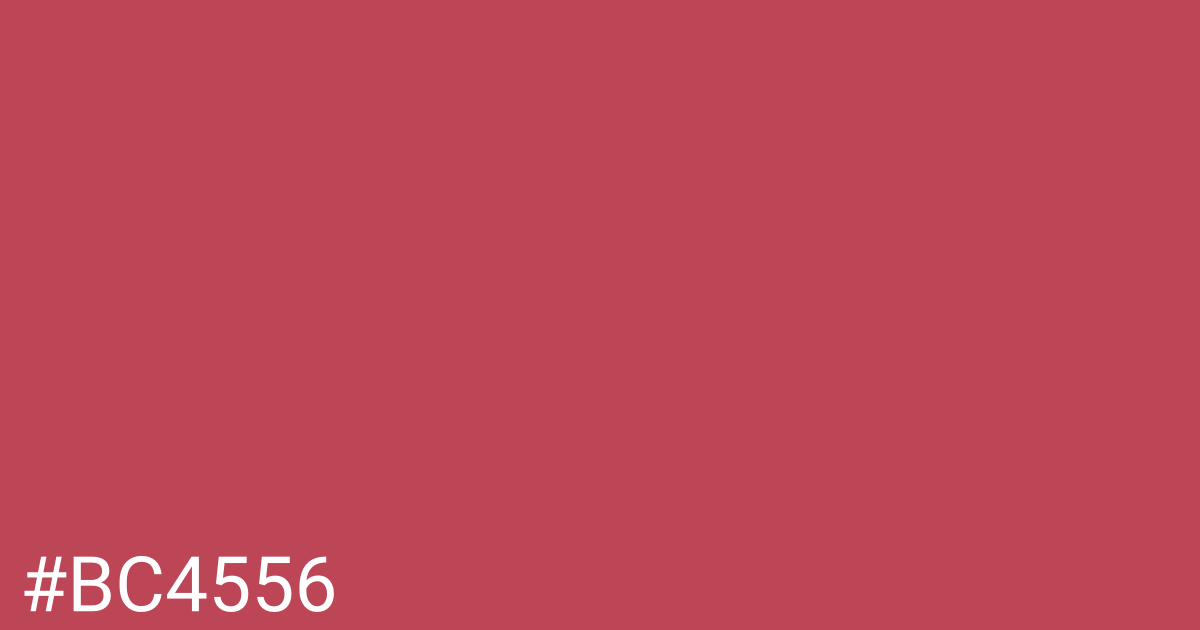 Hex color #bc4556 graphic
