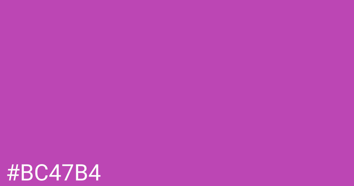 Hex color #bc47b4 graphic