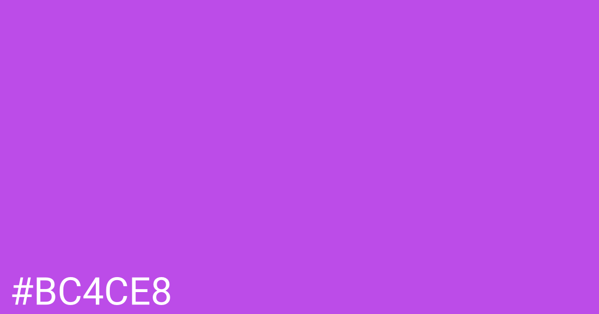 Hex color #bc4ce8 graphic