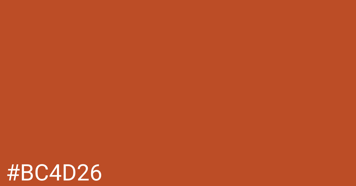 Hex color #bc4d26 graphic