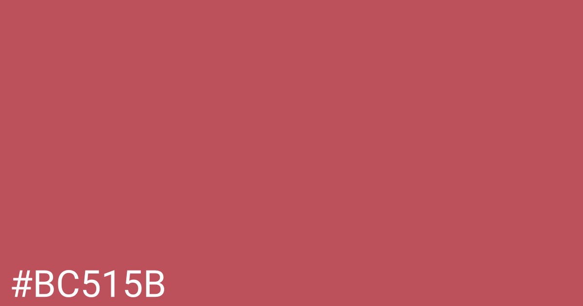 Hex color #bc515b graphic