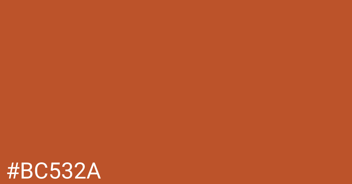 Hex color #bc532a graphic